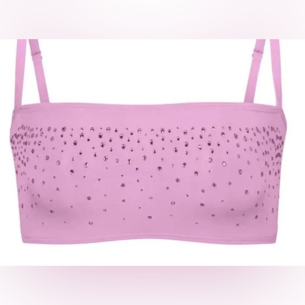 Skims jelly sheer rhinestone bralette